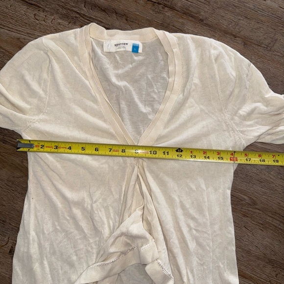 Anthropologie • Sparrow • Cotton Ruffle Cardigan - Picture 6 of 7